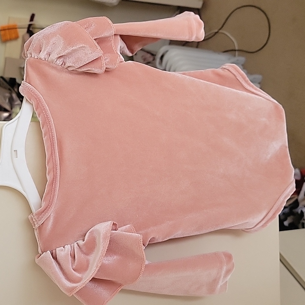 Pink Ruffled Baby One Piece - Picture 6 of 6